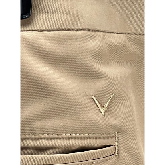Callaway Mens Beige C Tech Straight Leg Front Dress Pants 40x30 Business Neutral - Picture 10 of 13